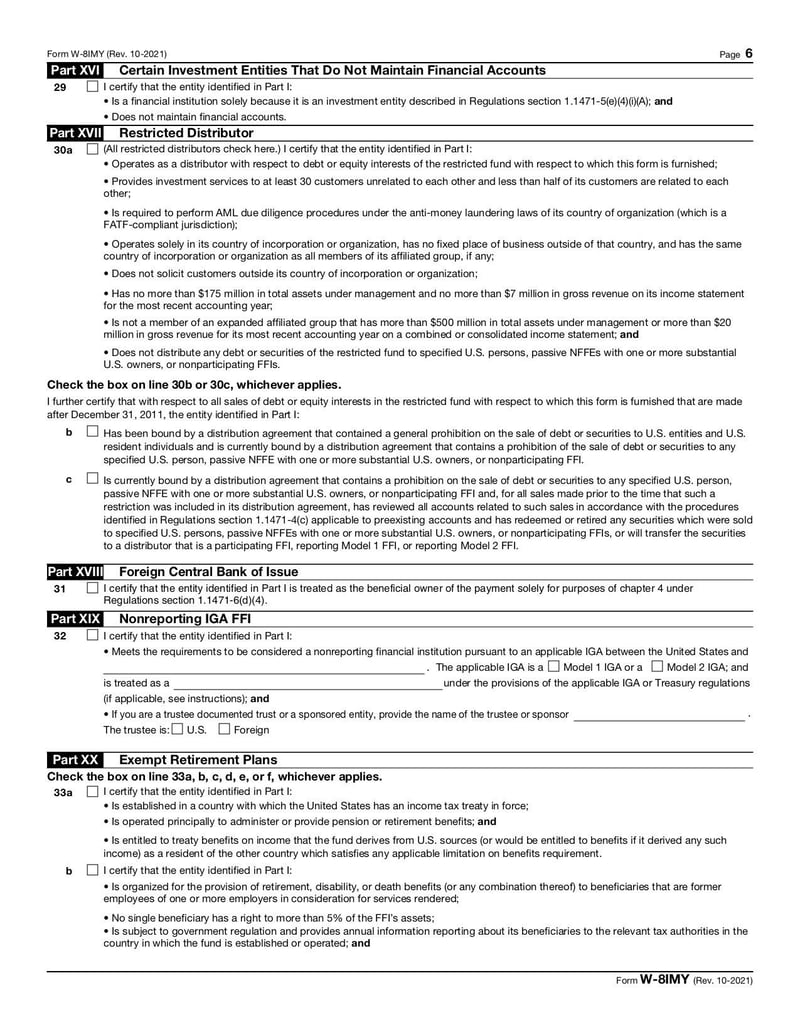 Large thumbnail of Form W-8 IMY - Oct 2021
