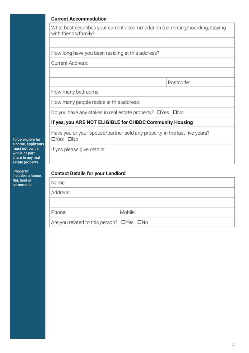 Thumbnail of Retirement Home Application 2.0 Fillable Central Hawkes Bay - Apr 2021 - page 4