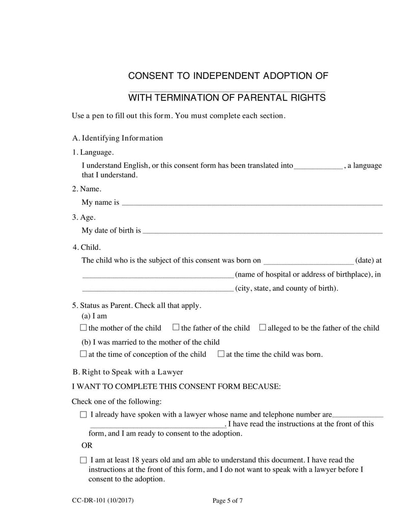 Large thumbnail of Form CC-DR-101