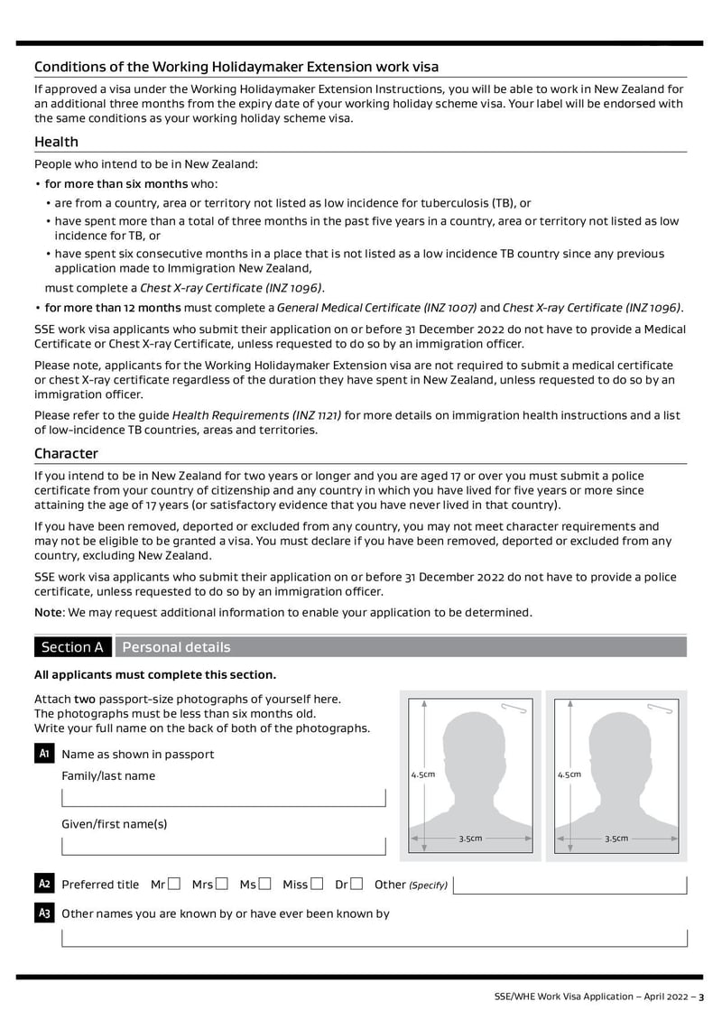 Large thumbnail of Form INZ 1153 - Feb 2023