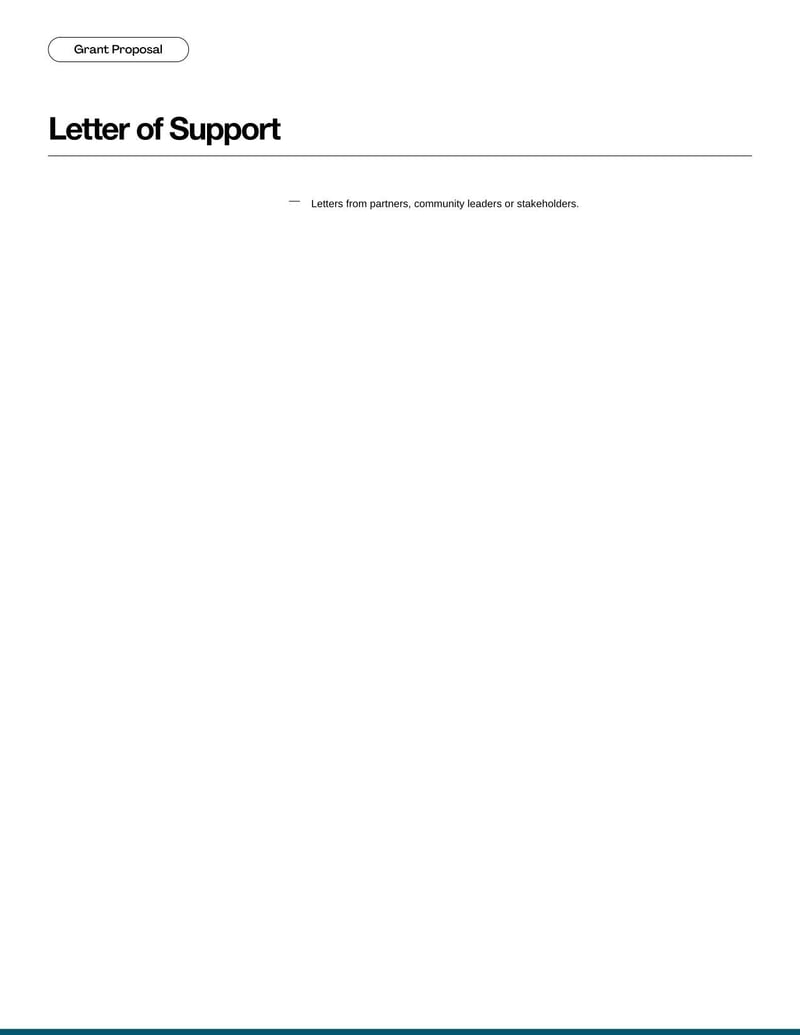 Grant Proposal for requesting funding by detailing project goals and budget