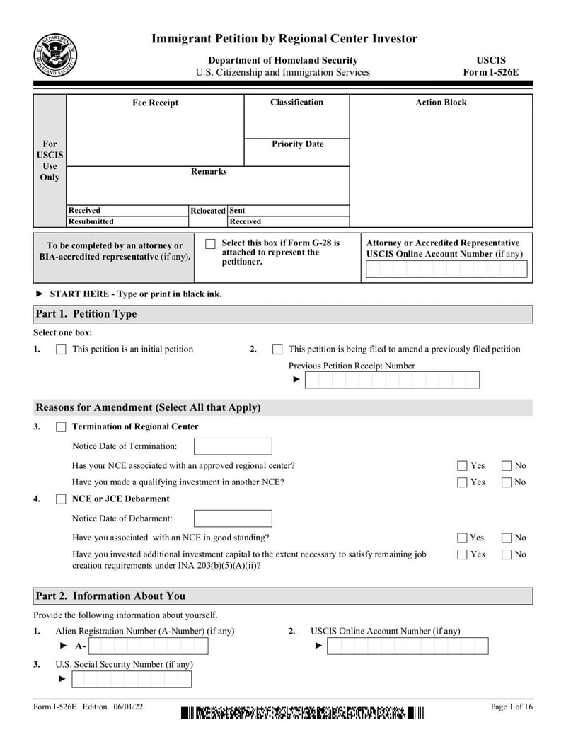 Large thumbnail of Form I-526E - Mar 2023