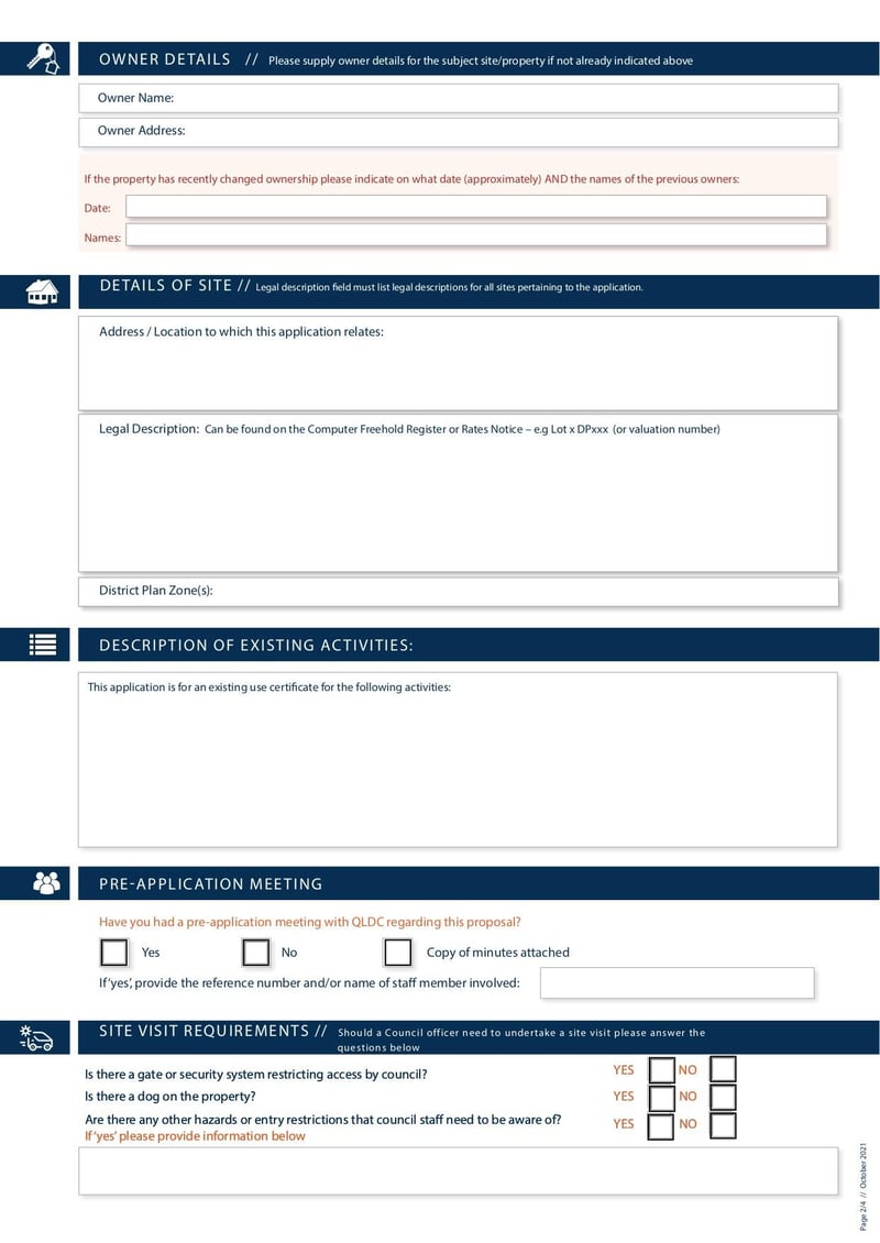 Large thumbnail of Form Existing Use Certificate - Oct 2021