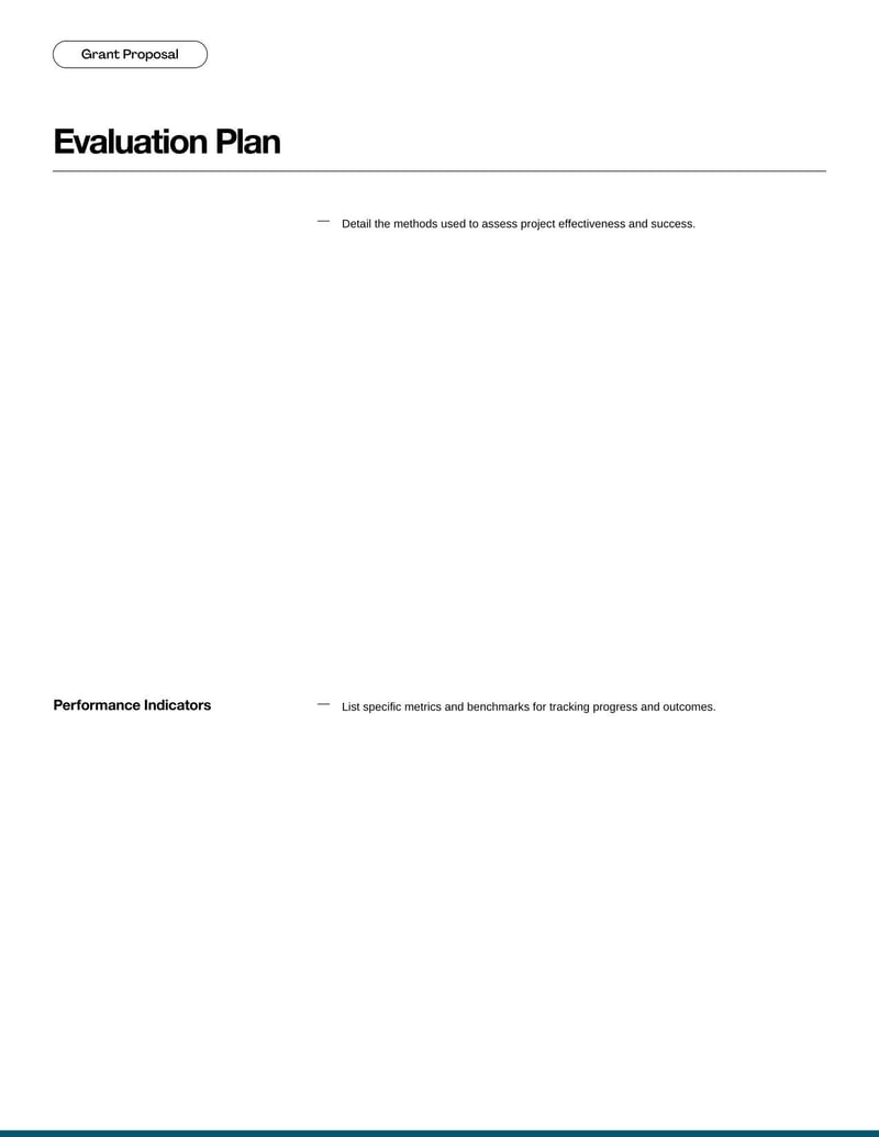 Grant Proposal for requesting funding by detailing project goals and budget