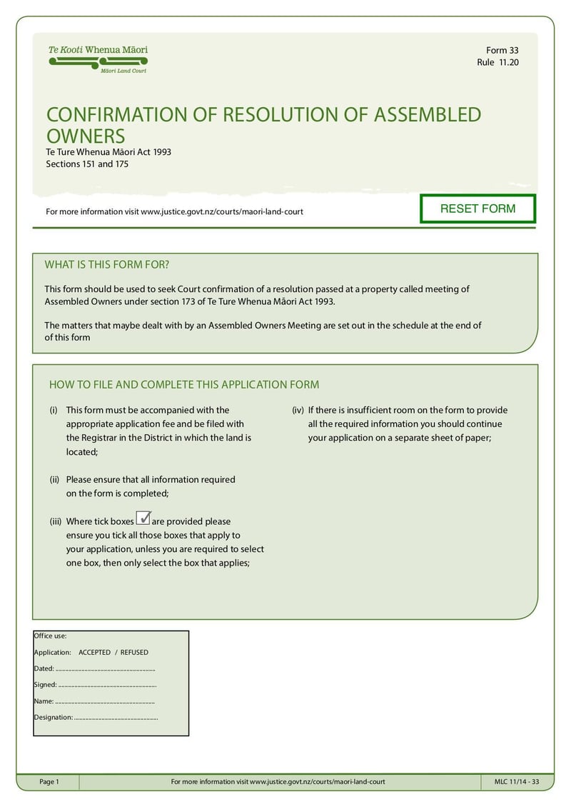 Large thumbnail of Form 33 Confirmation of Resolution - Oct 2015
