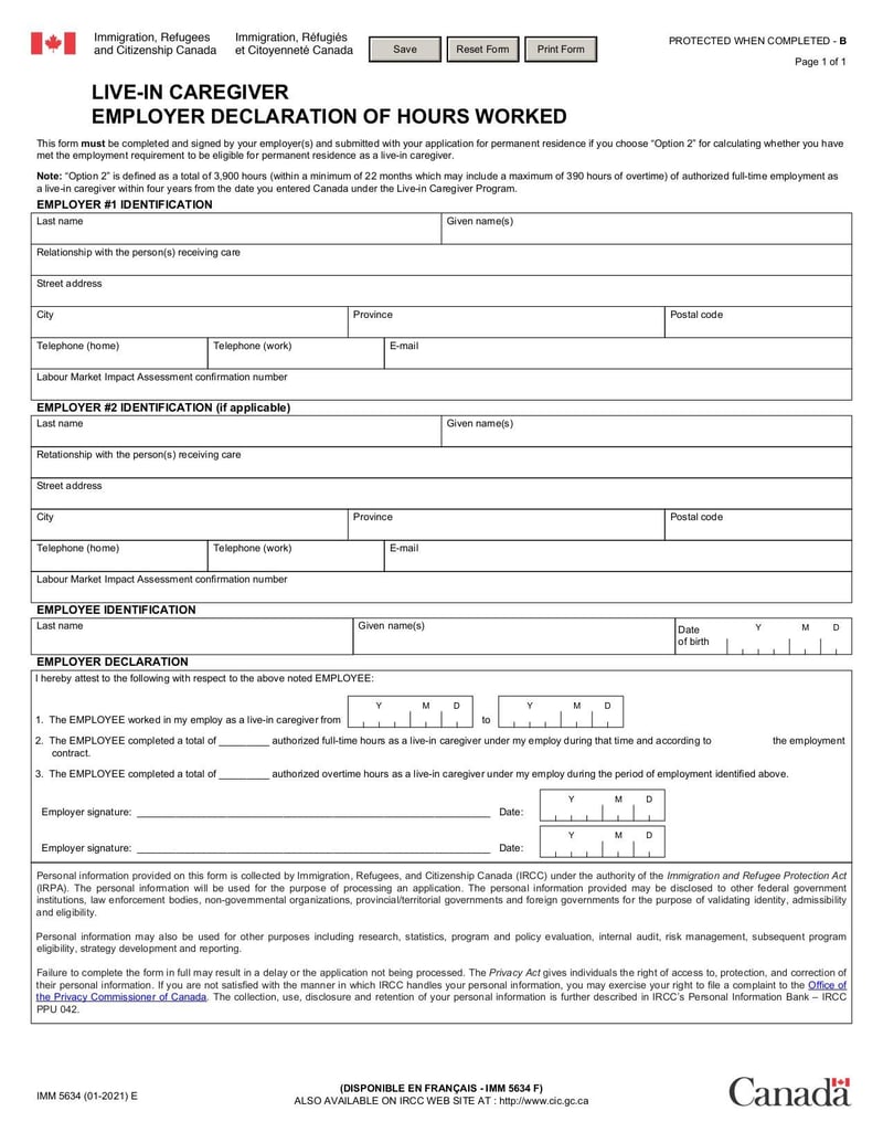 Large thumbnail of Form IMM 5634 E - Jan 2021