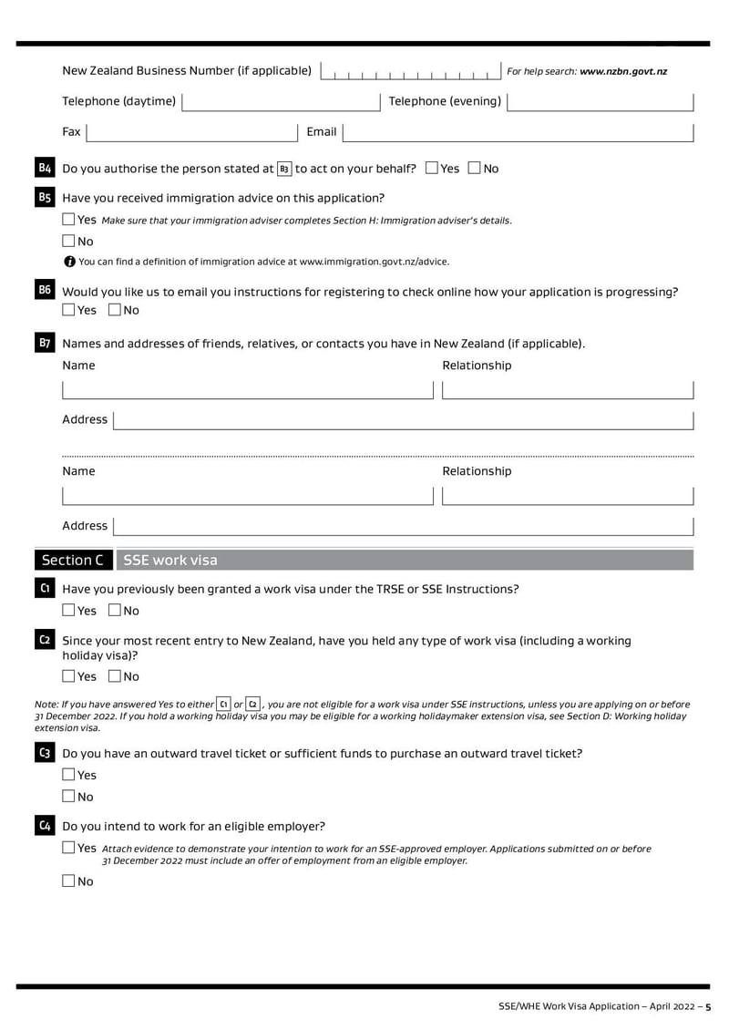 Large thumbnail of Form INZ 1153 - Feb 2023