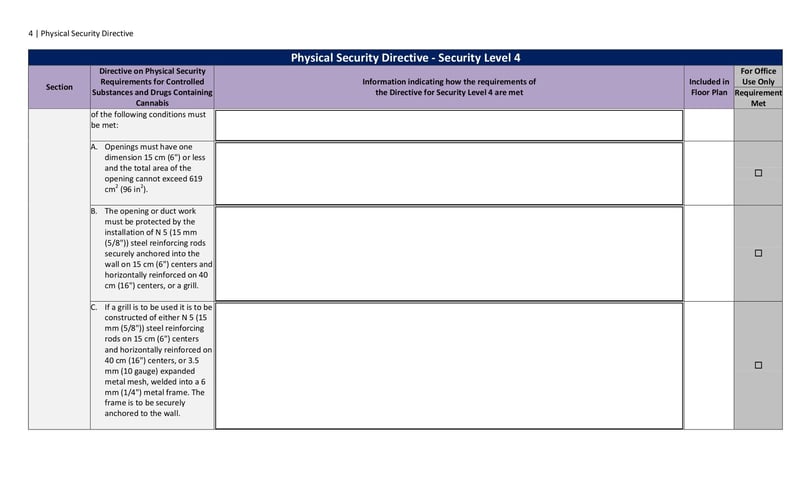 Large thumbnail of Physical Security Directive Security Level 4 - Mar 2019