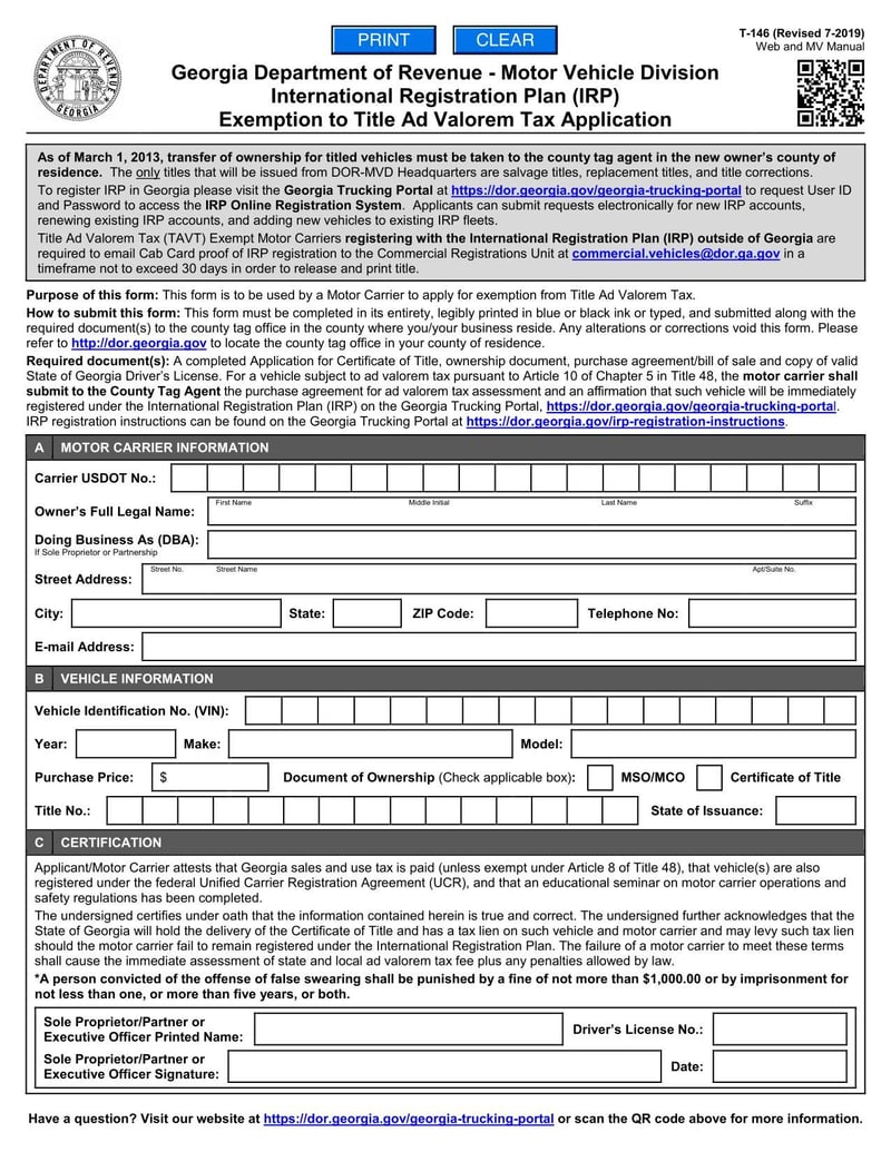 Large thumbnail of Form T-146