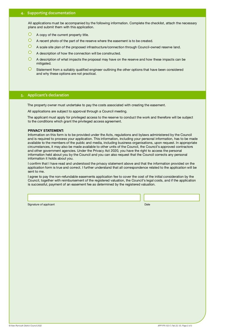 Large thumbnail of Application for Easements Through Council Owned Reserve Land - Feb 2022