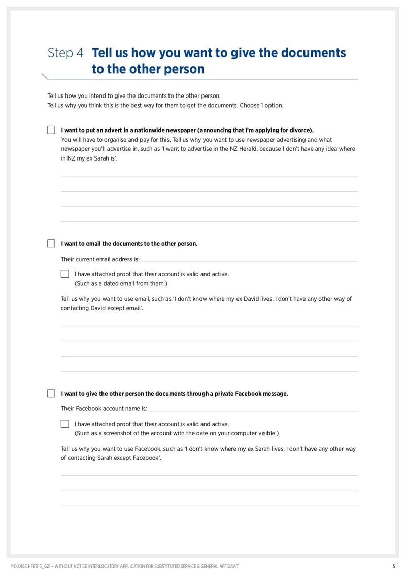 Large thumbnail of G21 Application for Substituted Service and General Affidavit - Oct 2018