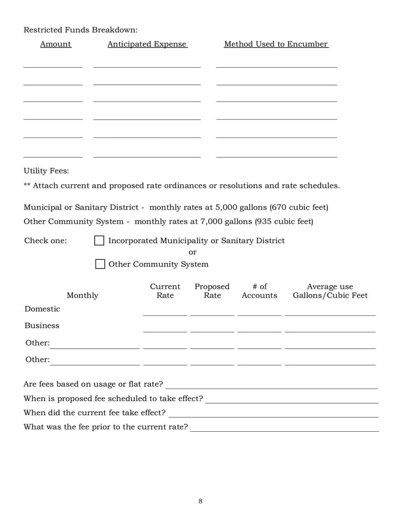 Large thumbnail of Small Water Facilities Funding Application - Feb 2016