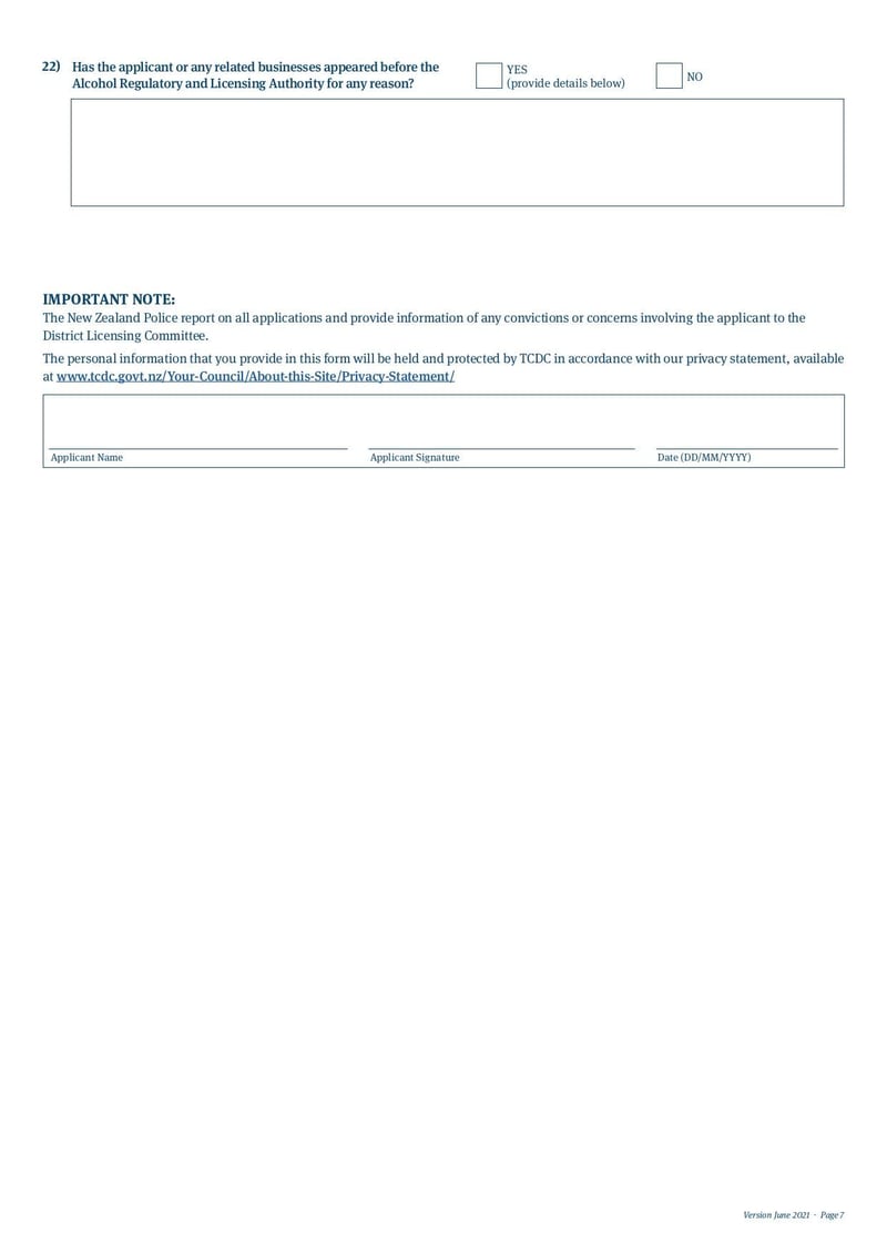 Large thumbnail of New Club Licence Application Form - Jun 2021