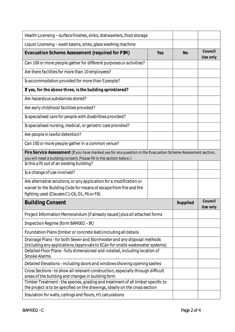 Large thumbnail of BAM 002-C - Commercial Checklist Form - Feb 2018