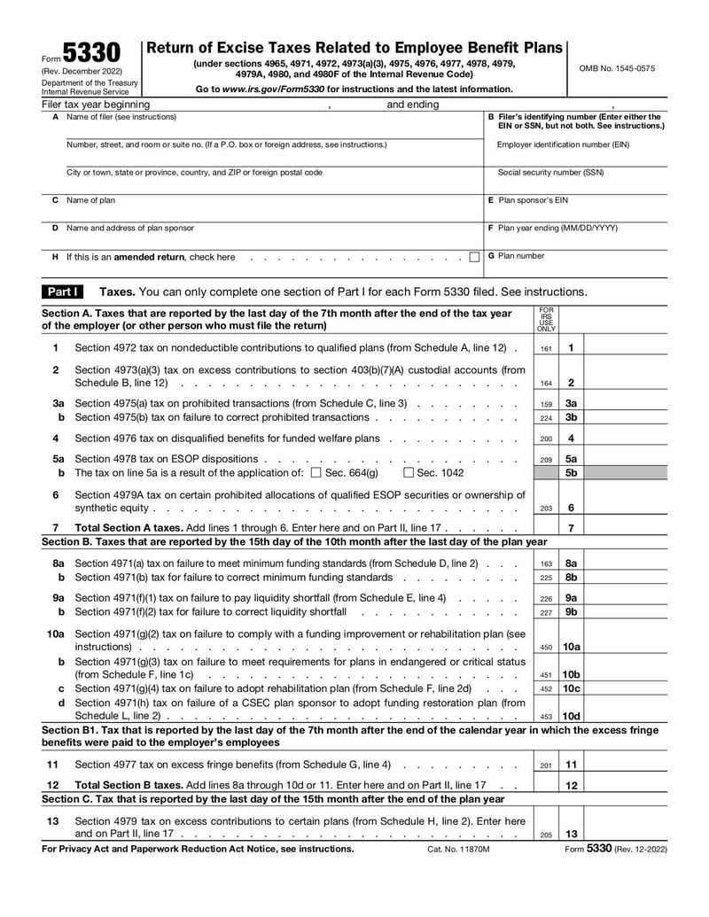 Large thumbnail of Form 5330 - Dec 2022