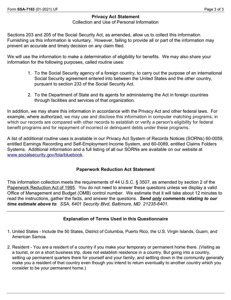 Large thumbnail of Form SSA-7163 - Jan 2021