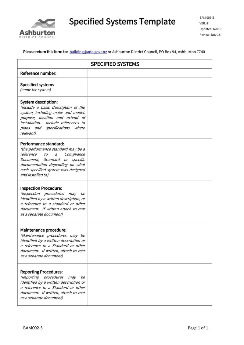 Large thumbnail of BAM 002-S Specified Systems Template - Nov 2013