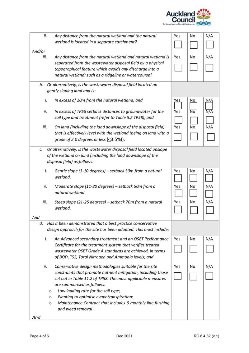 Large thumbnail of Wetland Fast Track Consent Checklist - Dec 2021