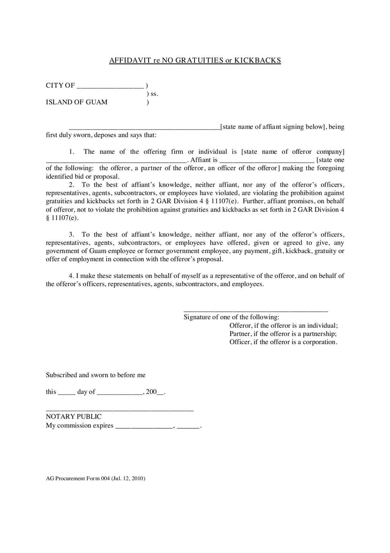Large thumbnail of AG Procurement Form 004 - Feb 2012