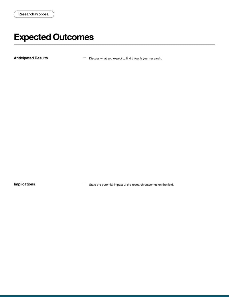 Research Proposal for outlining a research plan, objectives, and methodology