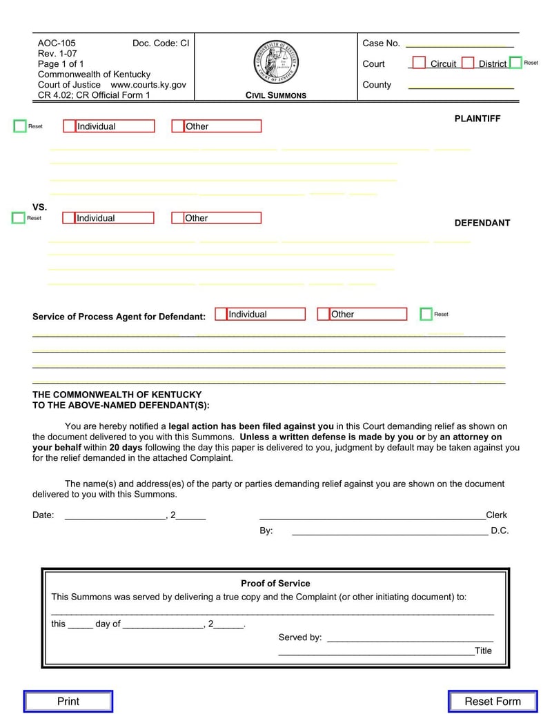 Large thumbnail of Form AOC-105