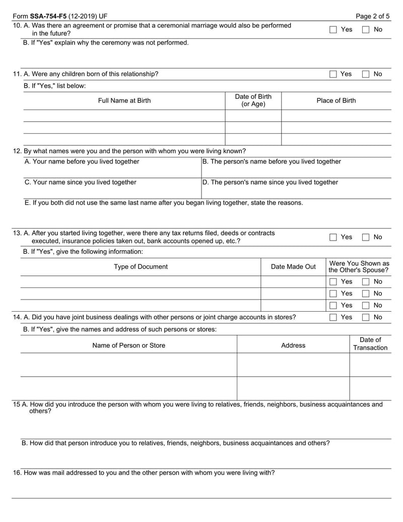 Large thumbnail of Form SSA-754-F5