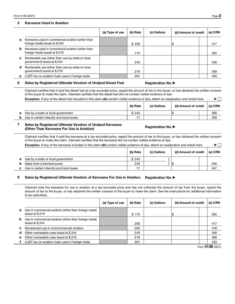 Large thumbnail of Form 4136 - Jan 2021