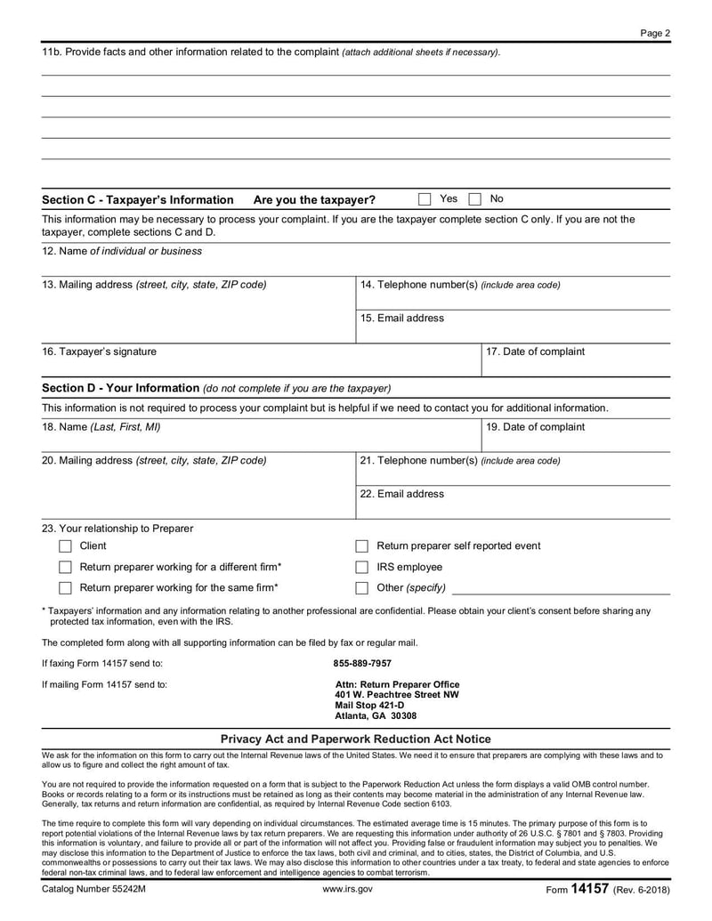 Large thumbnail of Form 14157 - Jun 2018