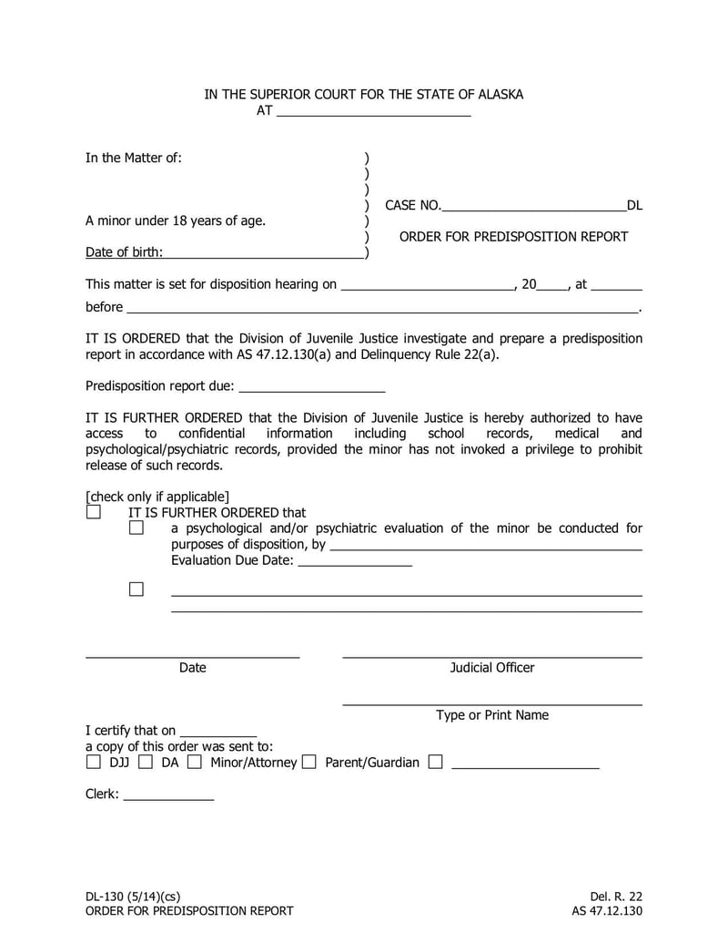 Large thumbnail of Form DL-130 - Jul 2014