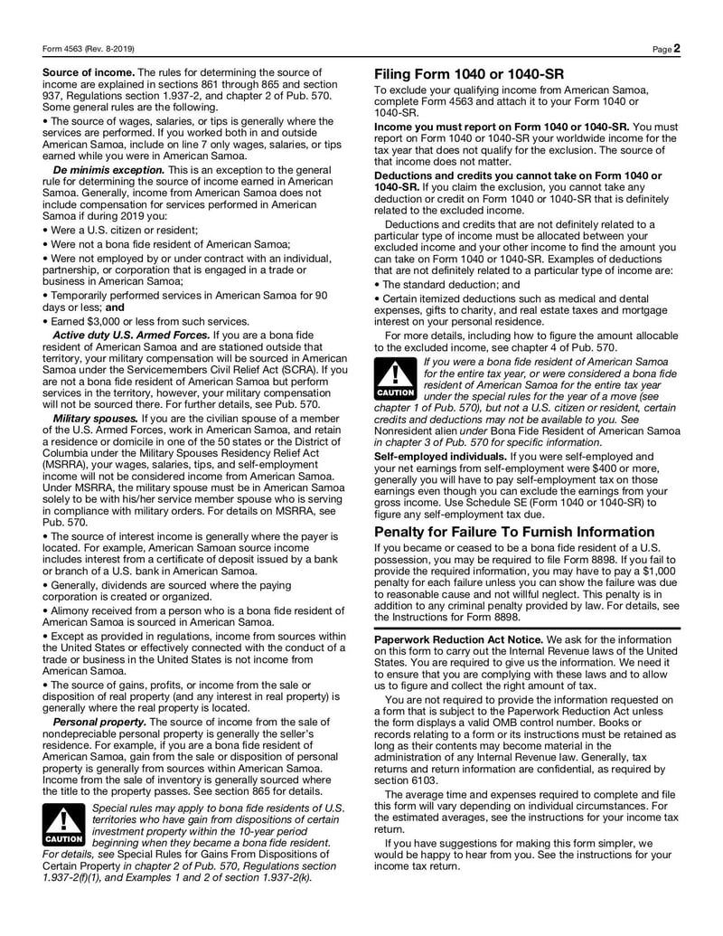 Large thumbnail of Form 4563 - Aug 2019