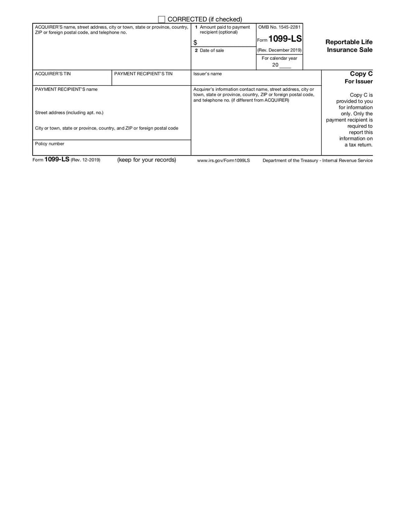 Large thumbnail of Form 1099-LS - Dec 2019