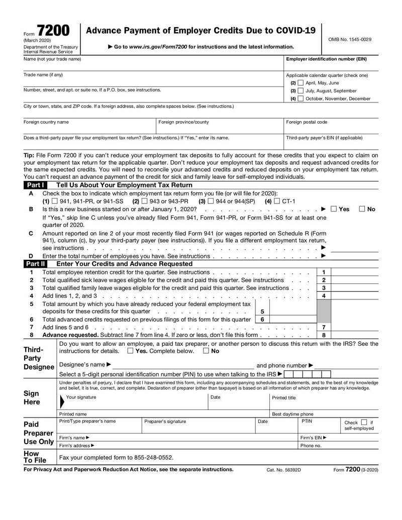Large thumbnail of Form 7200 - Mar 2020