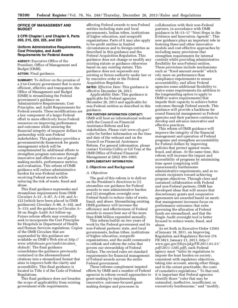 Large thumbnail of OMB Uniform Requirements - Dec 2013