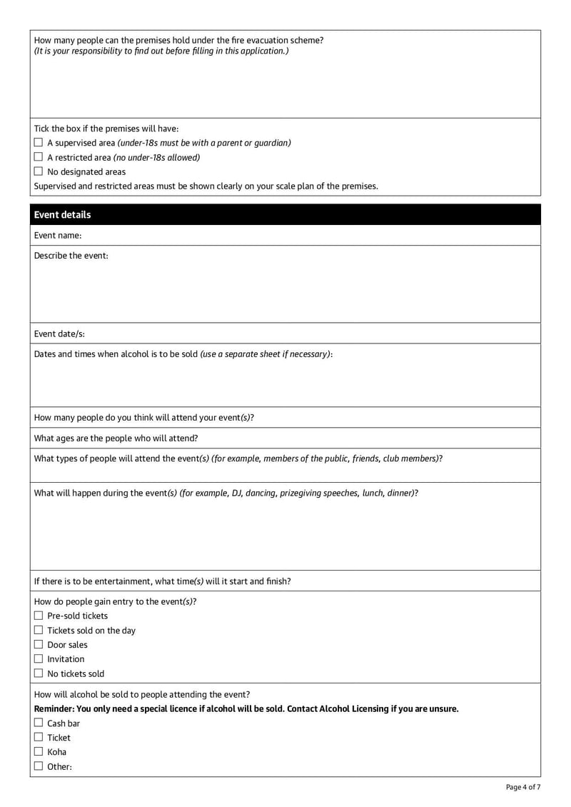 Large thumbnail of Special Licence Application Premises - May 2021
