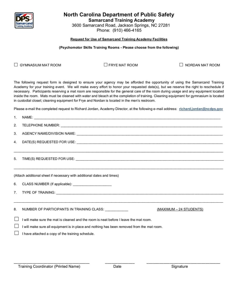 Large thumbnail of Samarcand Training Room Reservation Form - Dec 2016