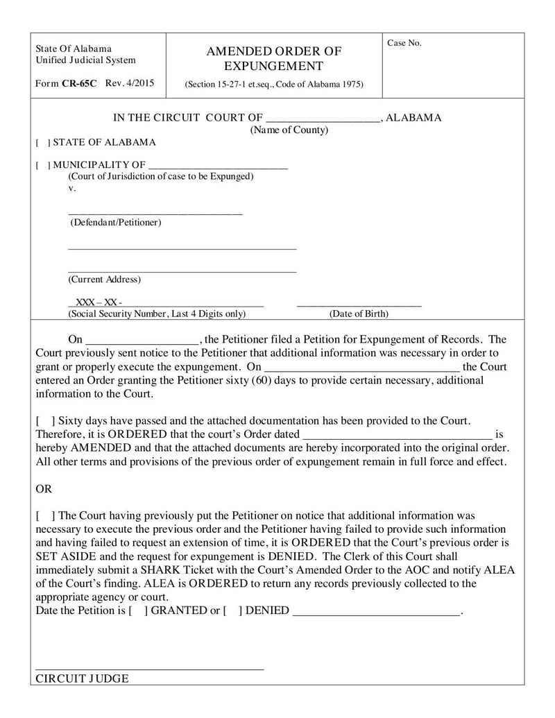 Large thumbnail of Form CR-65C - Apr 2015
