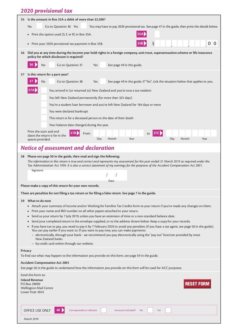 Large thumbnail of Form IR3 - Mar 2019