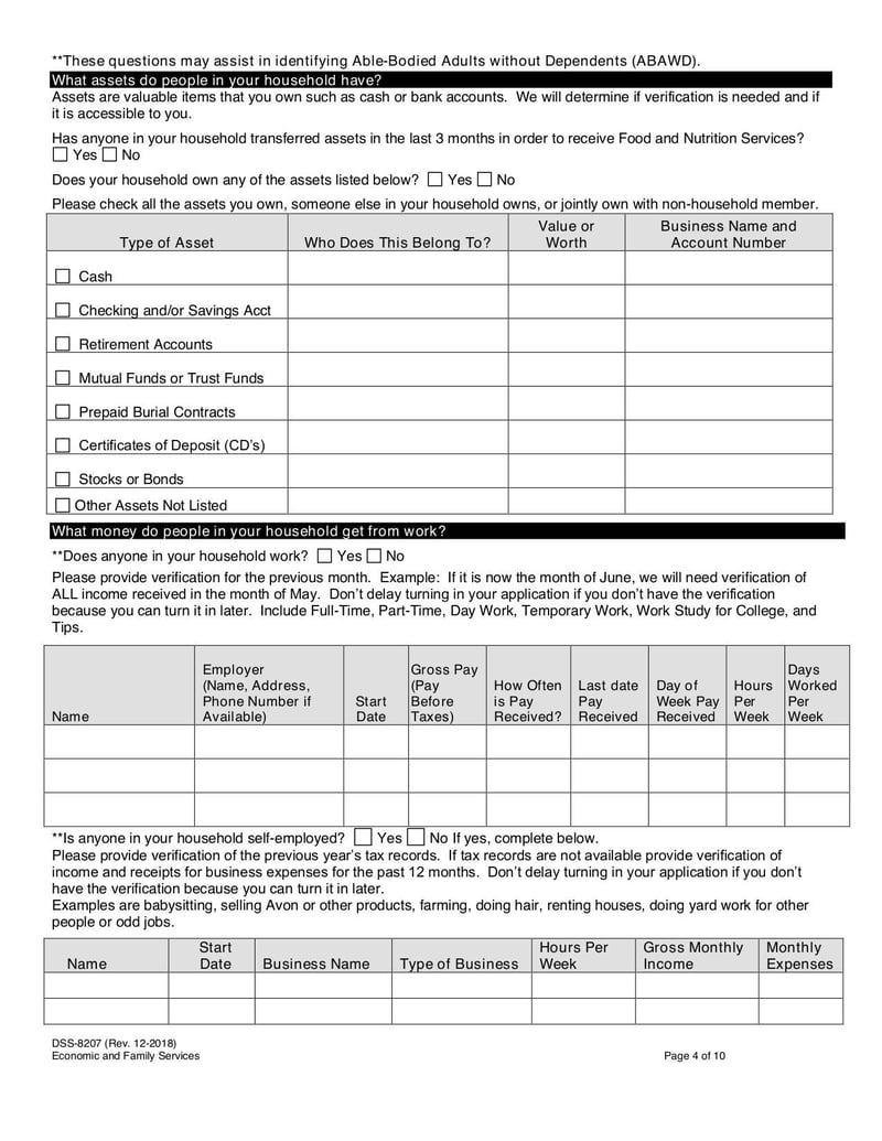 Large thumbnail of Form DSS-8207 - Jan 2019