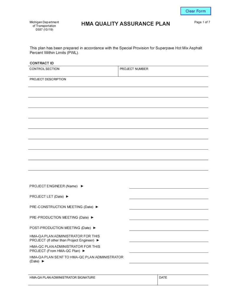 Large thumbnail of HMA Quality Assurance Plan - Oct 2019