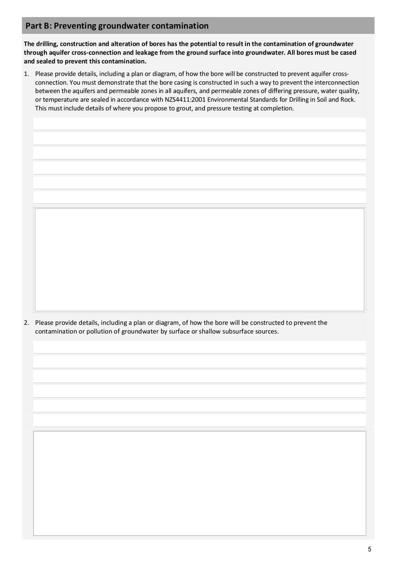 Large thumbnail of Form 6b Land Use Consent Application to Construct or Alter a Bore - Mar 2021