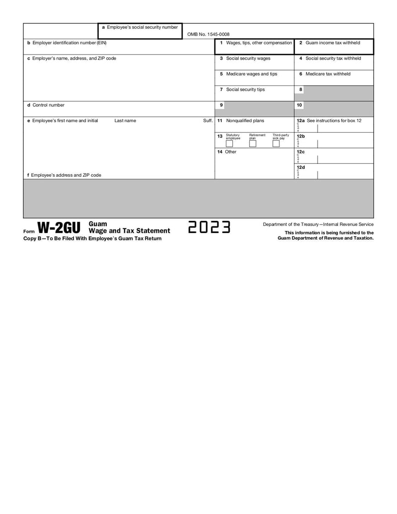 Large thumbnail of Form W-2GU - Jan 2023