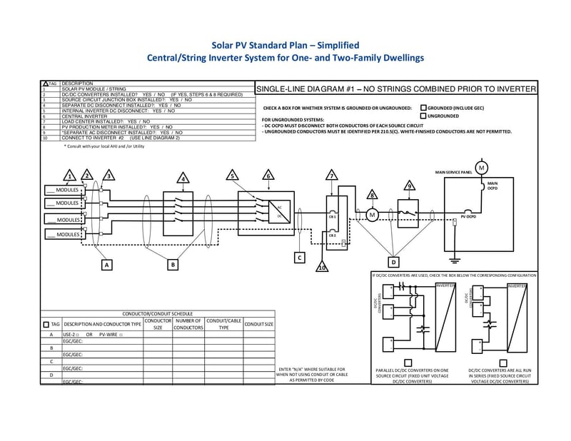 Large thumbnail of Simplified Solar PV Standard Plan Central/String Inverter Systems for One- and Two-Family Dwellings - Oct 2015