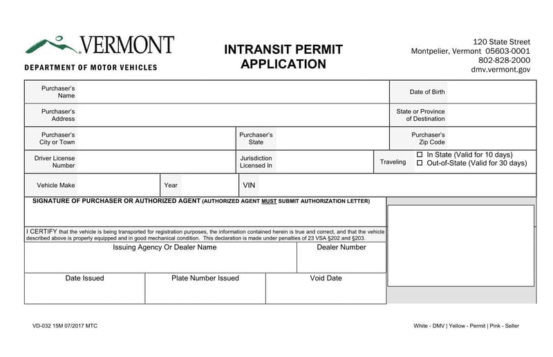 Large thumbnail of Form VD-032 (2017)