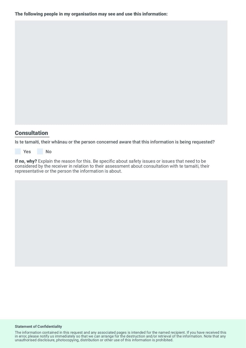 Large thumbnail of Information Sharing Request Template Agency to Agency - Jun 2022