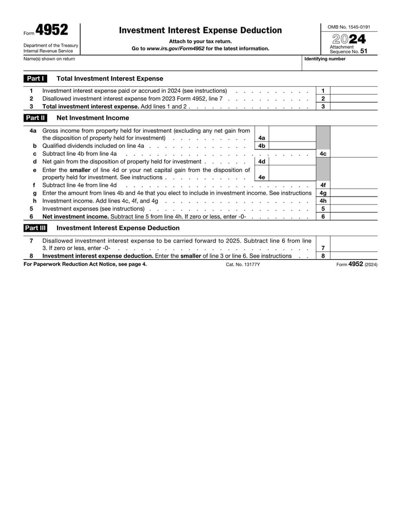Form 4952 | Fill and sign online with Lumin