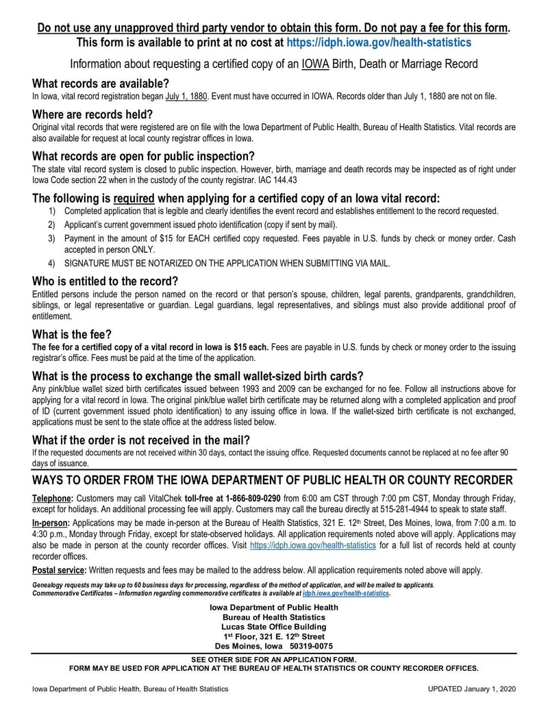 Large thumbnail of Application for Certified Copies - Jan 2020