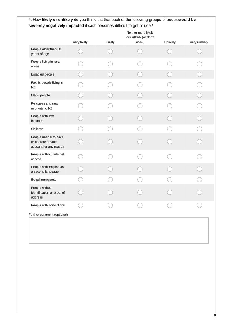 Large thumbnail of Future of Cash Feedback Form - Aug 2019