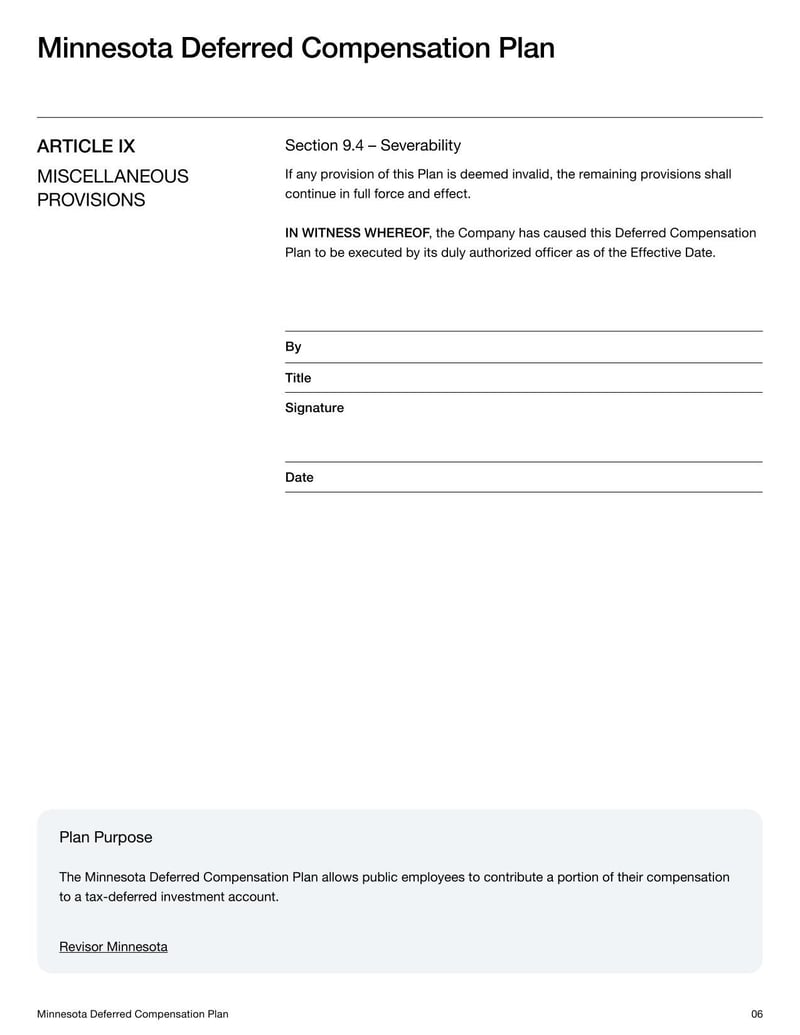 Minnesota Deferred Compensation Plan for detailing supplemental retirement savings for Minnesota workers