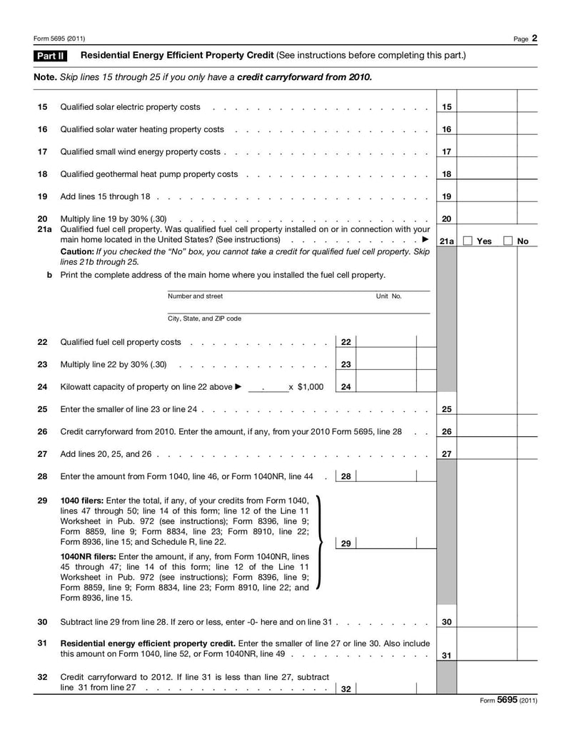 Large thumbnail of Form 5695 - Nov 2011