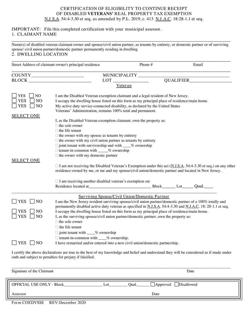 Large thumbnail of Form COEDVSSE - 2020